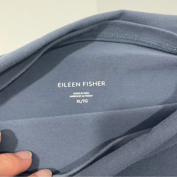 Eileen Fisher Women’s Mock Neck Short Sleeve T-Shirt - Picture 2 of 6